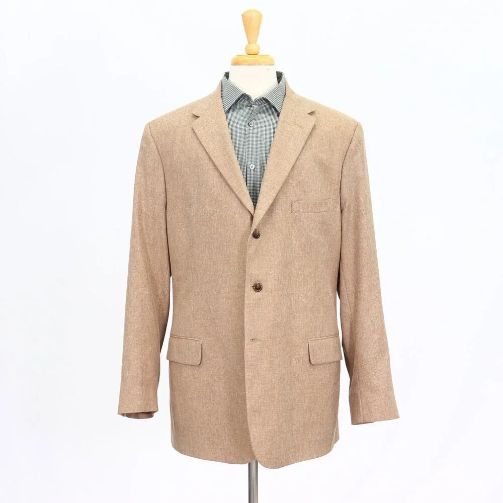 Banana Republic 40R Black Solid 2-Button Sport Coat Blazer Jacket T228